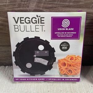 VEGGIE BULLET Udon Blade Perfect Noodle Food Prep New In Open Box